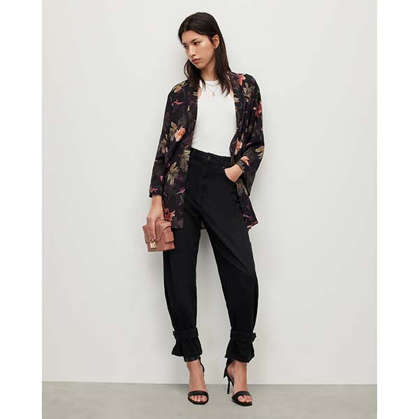 Allsaints Australia Womens Carina Viviana Floral Kimono Black AU03-250